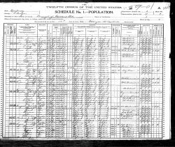 1900 US Census - Household of Otto P. DeVries