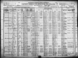 1920 US Census - Households of Henry DeVries, Peter DeVries, and Joseph Martens