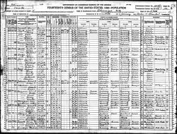 1920 US Census - Household of Ernest Peterson
