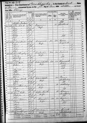 1860 US Census - Household of Jacob Oestmann