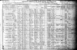 1910 US Census - Household of Hans Hanson