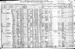 1910 US Census - Household of Augusta Kummerow, page 1 of 2