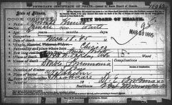 Certificate of Death of Gertrude Knuth
