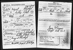 WWI Draft Registration Card of Rudolph August Schoelzel