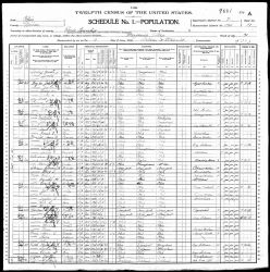 1900 US Census - Household of Aaron Reams