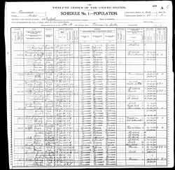 1900 US Census - Household of George Smith