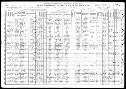 1910 US Census - Household of Aaron Reams