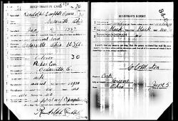 WWI Draft Registration Card of Randolph Campbell Bruce