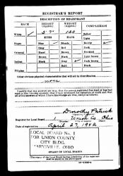 WWII Draft Registration Card of Leo Leroy Reams, page 2 of 2