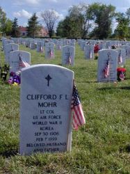 Headstone of Clifford F. L. Mohr